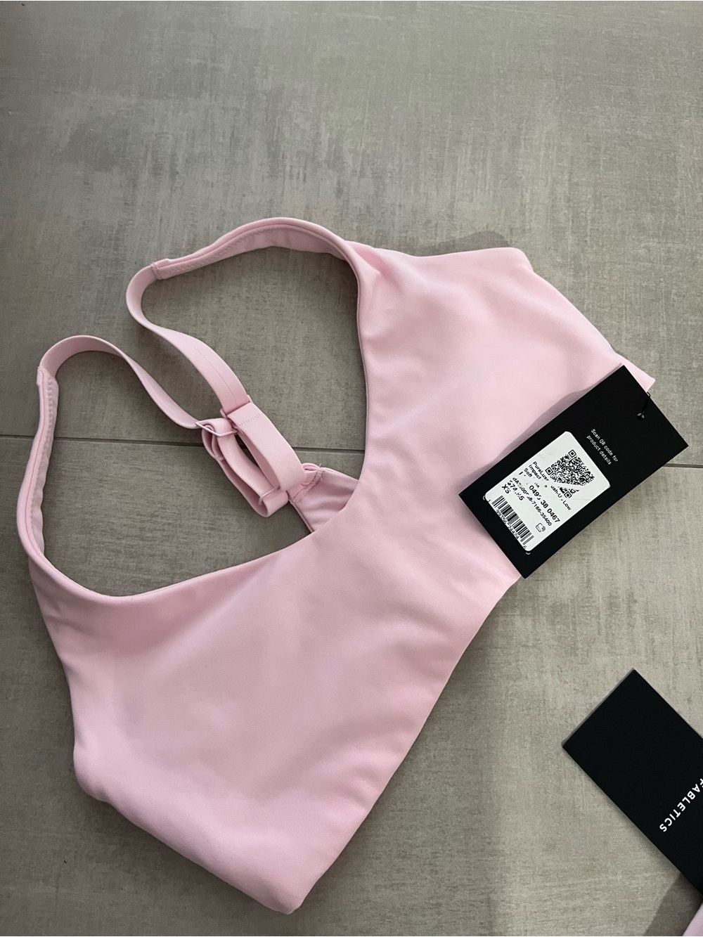 Fabletics Pale Pink Seamless Sports Bra